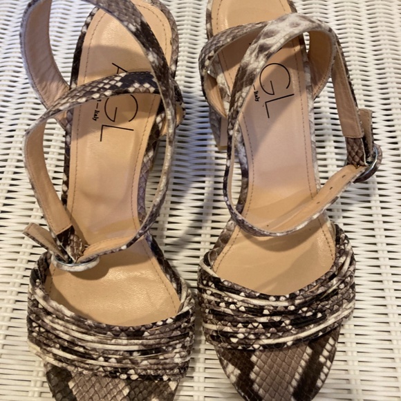ATTILIO GIUSTI LEOMBRUNI (AGL) D'ORSAY ANKLE STRAP SANDAL - Picture 3 of 15
